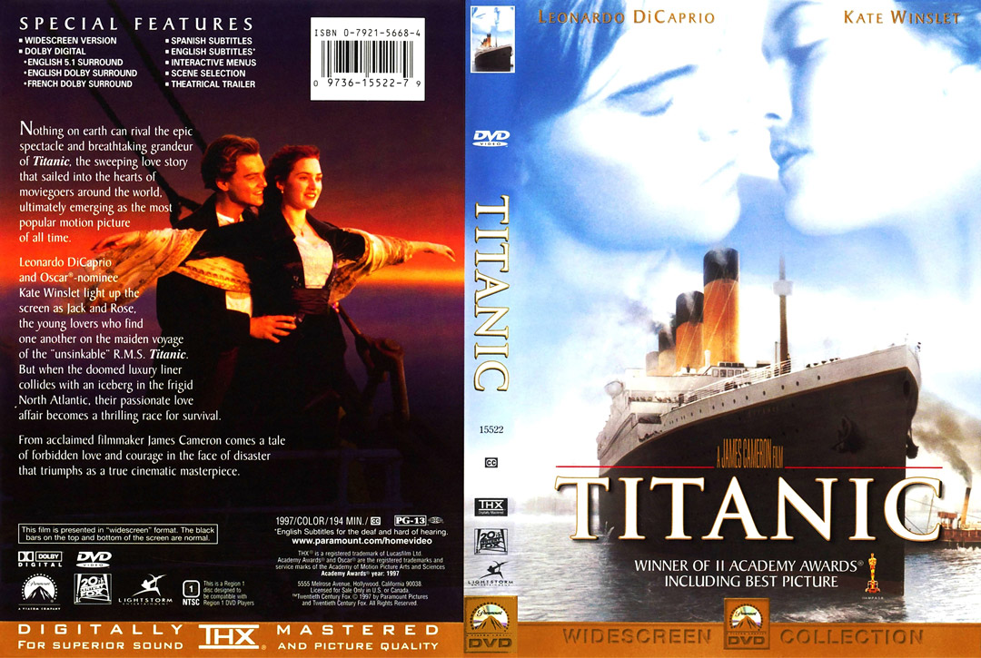 Jaquette DVD Titanic (1997) US Cover