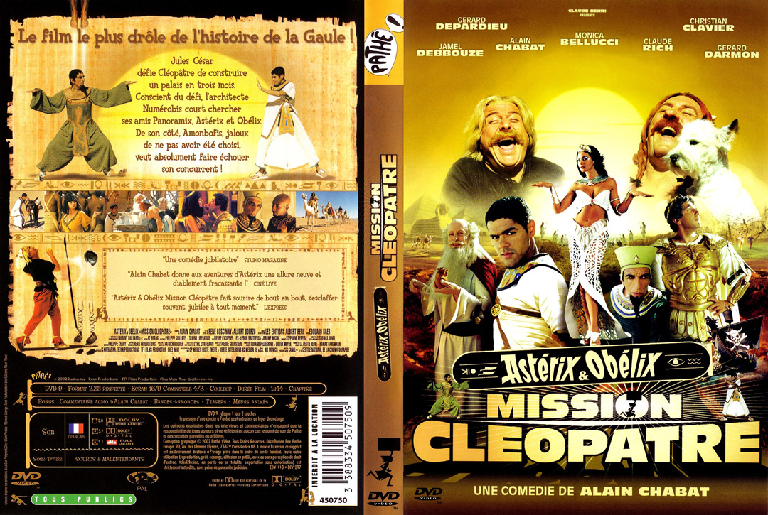 Jaquette DVD Astérix & Obélix : Mission Cléopâtre (2002) FR Cover